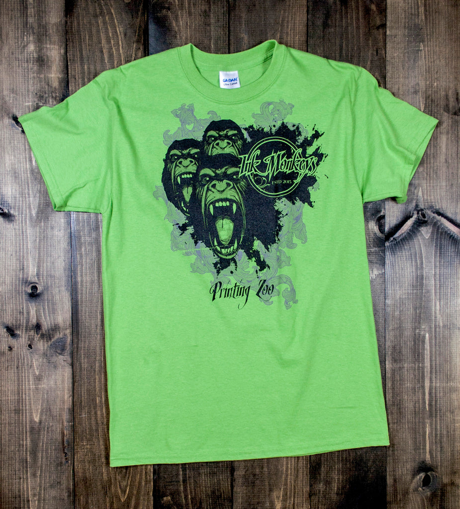 Ink Monkeys Printing Zoo T Shirt Ink Monkeys Ltd