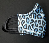 Blue Leopard PPE Civilian Mask #SupportFredLocal Youth/Adult Small