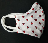 Hearts PPE Civilian Mask #SupportFredLocal Youth/Adult Small