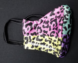 Rainbow Leopard PPE Civilian Mask #SupportFredLocal Youth/Adult Small