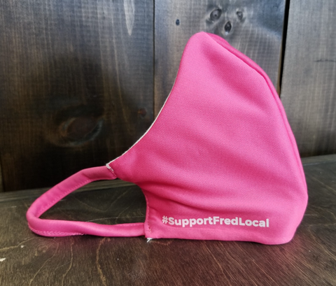 Bright Pink PPE Civilian Mask #SupportFredLocal